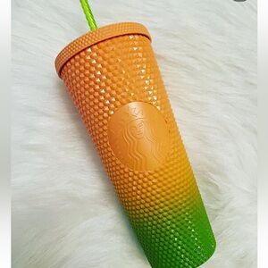 New Starbucks Cantaloupe Studded Tumbler